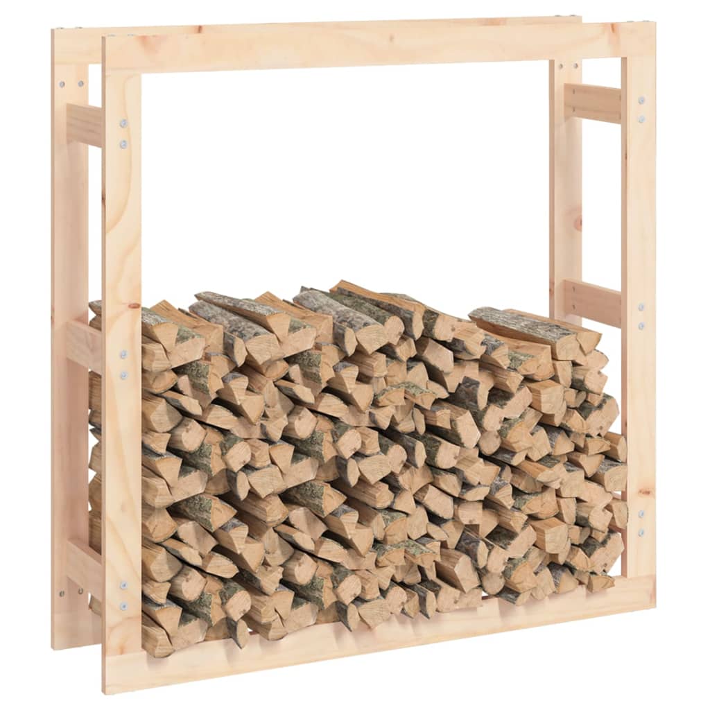 Rastel pentru lemne de foc, 100x25x100 cm, lemn masiv pin - Lando