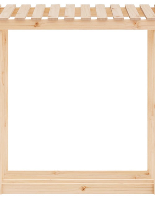 Încărcați imaginea în vizualizatorul Galerie, Rastel pentru lemne de foc, 108x64,5x109 cm, lemn masiv pin - Lando
