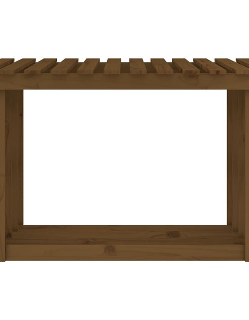 Încărcați imaginea în vizualizatorul Galerie, Rastel lemne de foc, maro miere, 108x64,5x77 cm, lemn masiv pin Lando - Lando
