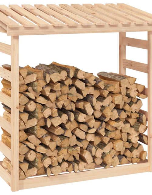 Încărcați imaginea în vizualizatorul Galerie, Rastel pentru lemne de foc, 108x64,5x110 cm, lemn masiv pin - Lando
