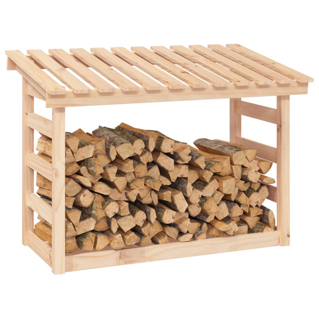 Rastel pentru lemne de foc, 108x64,5x78 cm, lemn masiv pin - Lando