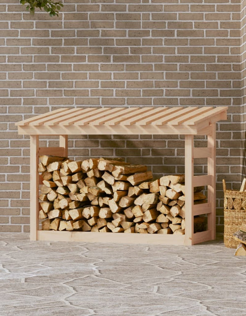 Încărcați imaginea în vizualizatorul Galerie, Rastel pentru lemne de foc, 108x64,5x78 cm, lemn masiv pin - Lando
