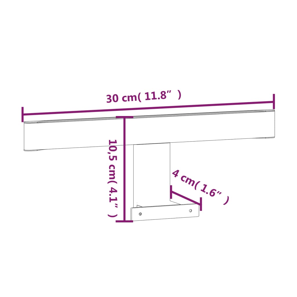 Lampă cu LED pentru oglindă 5,5 W, alb rece, 30 cm 6000 K Lando - Lando