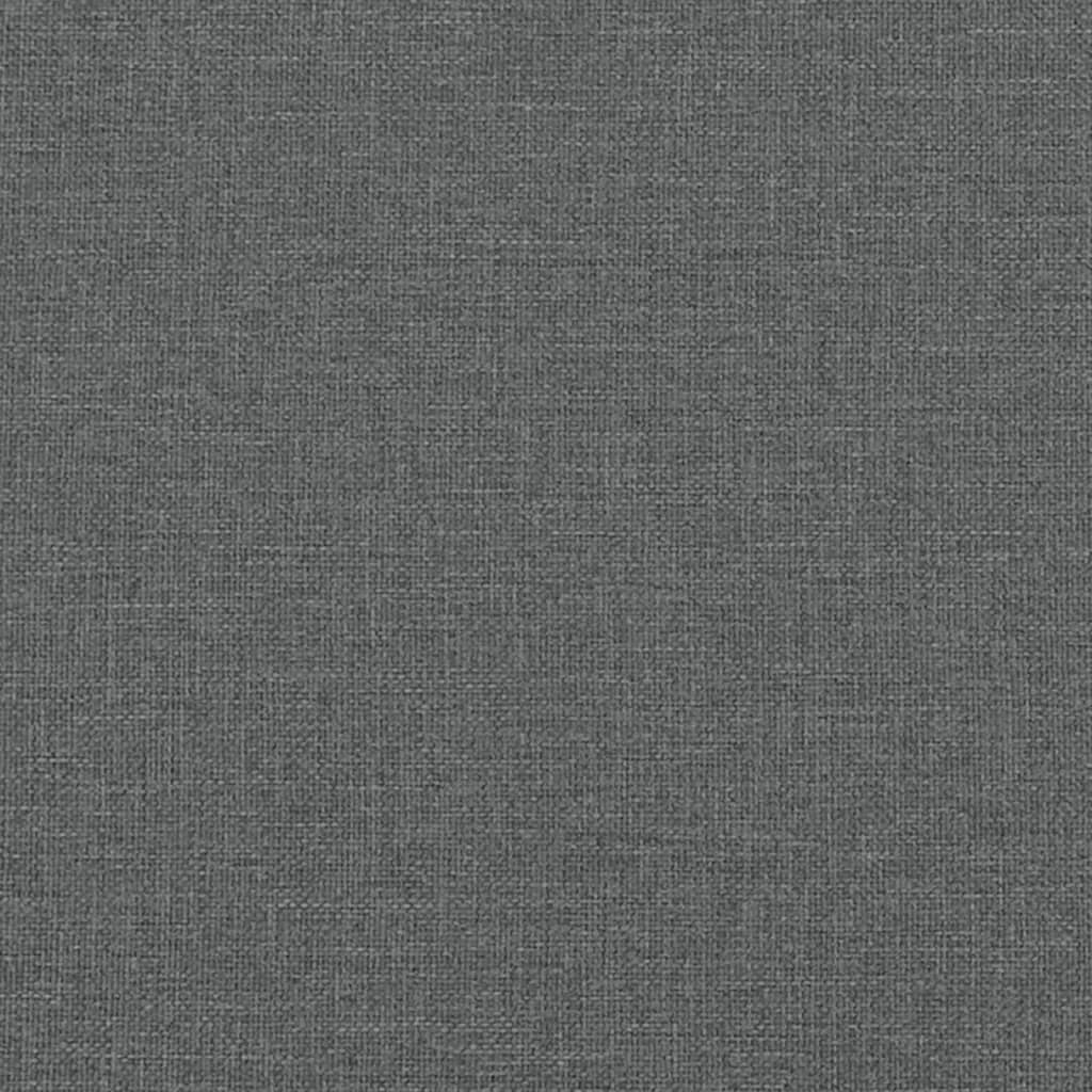 Taburet de depozitare, gri închis, 45x45x49 cm, material textil - Lando