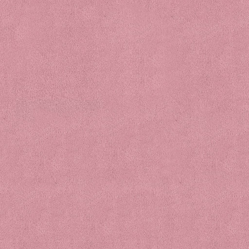 Taburet de depozitare, roz, 110x45x49 cm, catifea - Lando