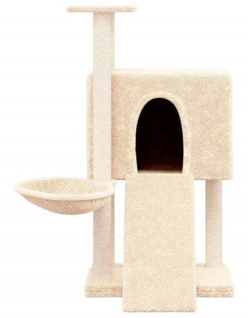 Încărcați imaginea în vizualizatorul Galerie, Ansamblu de pisici cu stâlpi din funie de sisal, crem, 96 cm - Lando
