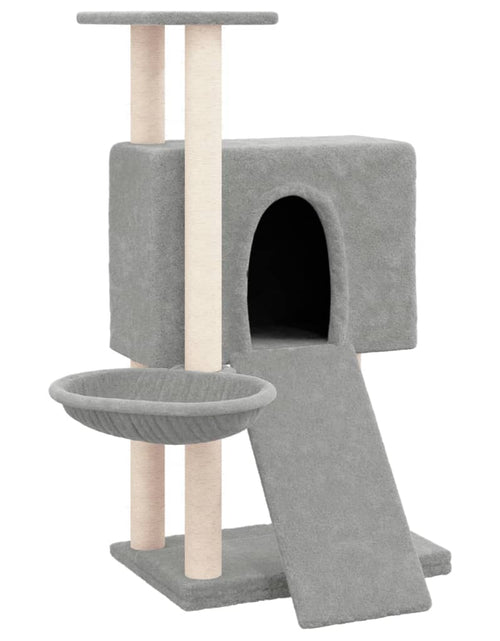 Încărcați imaginea în vizualizatorul Galerie, Ansamblu de pisici, stâlpi din funie sisal, gri deschis, 96 cm Lando - Lando

