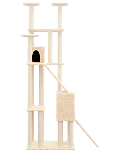 Загрузите изображение в средство просмотра галереи, Ansamblu de pisici cu stâlpi din funie de sisal, crem, 190 cm Lando - Lando
