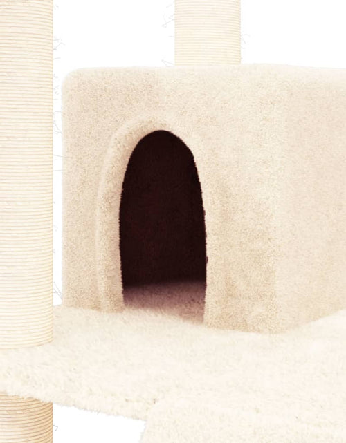 Загрузите изображение в средство просмотра галереи, Ansamblu de pisici cu stâlpi din funie de sisal, crem, 83 cm Lando - Lando
