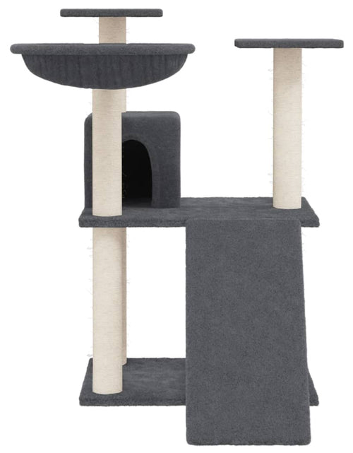 Încărcați imaginea în vizualizatorul Galerie, Ansamblu pisici cu stâlpi din funie sisal, gri închis, 83 cm Lando - Lando
