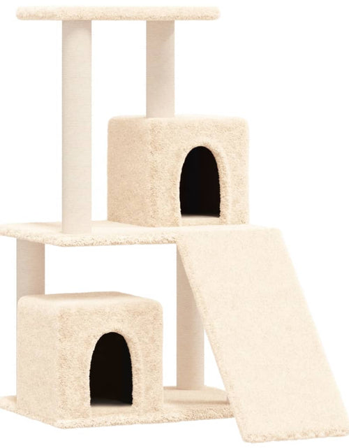 Загрузите изображение в средство просмотра галереи, Ansamblu de pisici cu stâlpi din funie de sisal, crem, 82 cm - Lando
