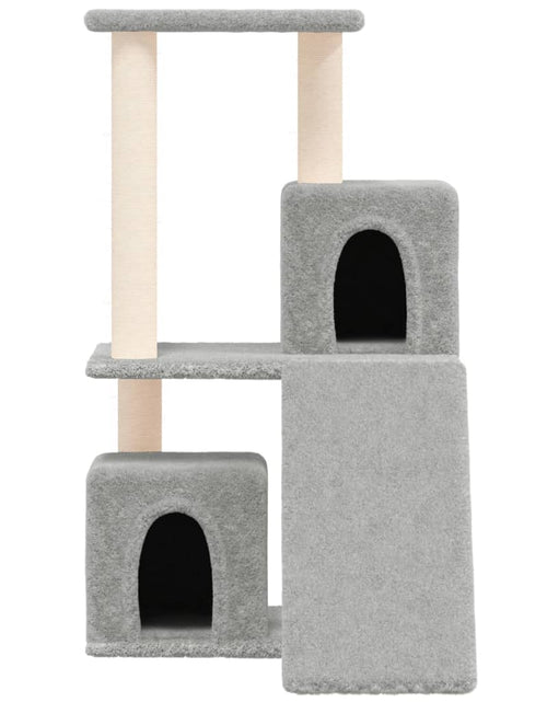 Încărcați imaginea în vizualizatorul Galerie, Ansamblu de pisici, stâlpi din funie sisal, gri deschis, 82 cm - Lando
