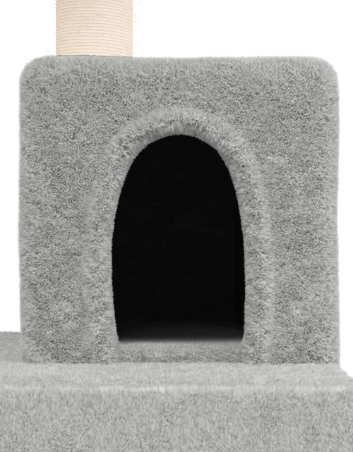 Загрузите изображение в средство просмотра галереи, Ansamblu de pisici, stâlpi din funie sisal, gri deschis, 82 cm - Lando
