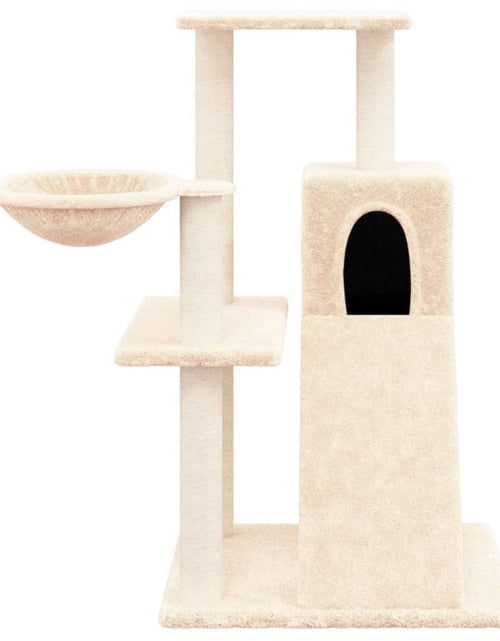 Încărcați imaginea în vizualizatorul Galerie, Ansamblu de pisici cu stâlpi din funie de sisal, crem, 82 cm - Lando
