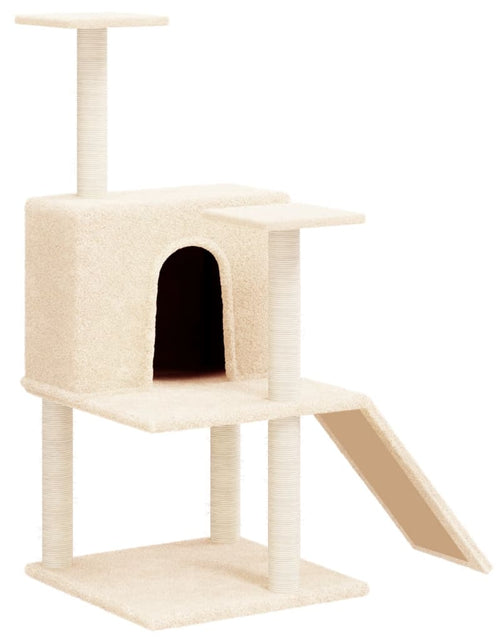 Загрузите изображение в средство просмотра галереи, Ansamblu de pisici cu stâlpi din funie de sisal, crem, 109 cm Lando - Lando
