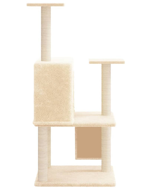 Încărcați imaginea în vizualizatorul Galerie, Ansamblu de pisici cu stâlpi din funie de sisal, crem, 109 cm Lando - Lando
