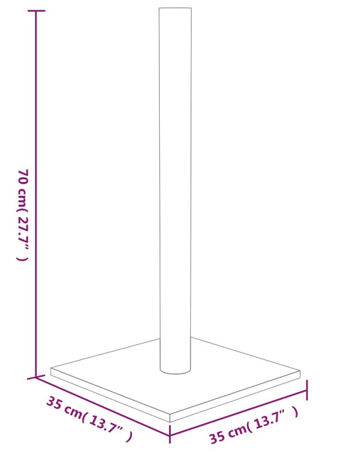 Загрузите изображение в средство просмотра галереи, Stâlp de zgâriere pentru pisici, crem, 35x35x70 cm - Lando
