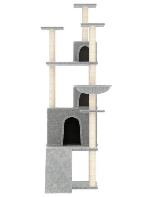 Încărcați imaginea în vizualizatorul Galerie, Ansamblu pisici, stâlpi din funie sisal, gri deschis, 175 cm Lando - Lando
