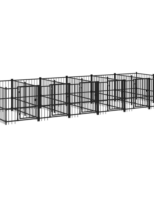 Загрузите изображение в средство просмотра галереи, Padoc pentru câini de exterior, 11,26 m², oțel - Lando
