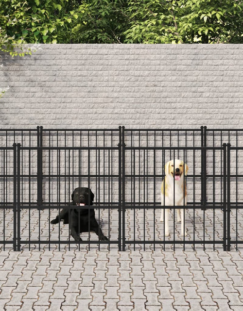 Загрузите изображение в средство просмотра галереи, Padoc pentru câini de exterior, 7,51 m², oțel - Lando
