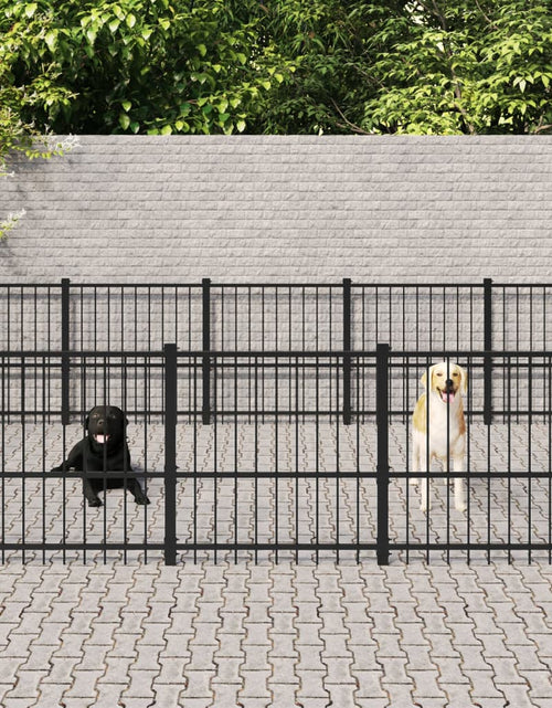 Загрузите изображение в средство просмотра галереи, Padoc pentru câini de exterior, 18,82 m², oțel - Lando
