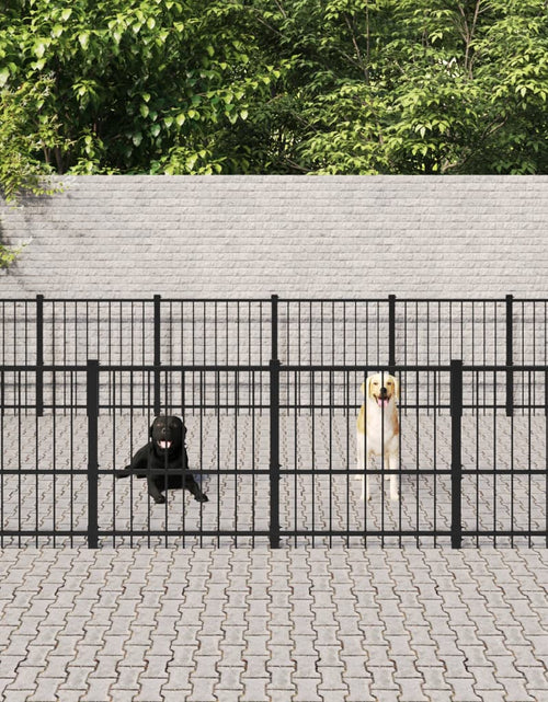 Încărcați imaginea în vizualizatorul Galerie, Padoc pentru câini de exterior, 32,93 m², oțel - Lando
