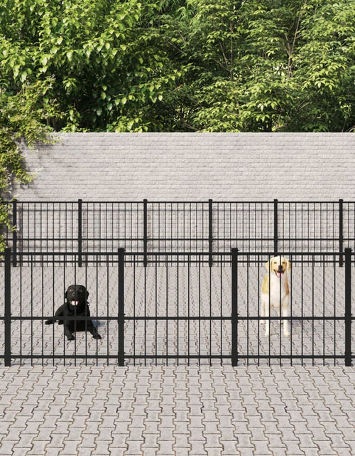 Încărcați imaginea în vizualizatorul Galerie, Padoc pentru câini de exterior, 46,1 m², oțel - Lando
