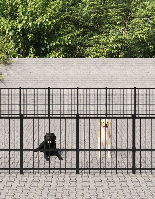 Încărcați imaginea în vizualizatorul Galerie, Padoc pentru câini de exterior, 60,22 m², oțel - Lando
