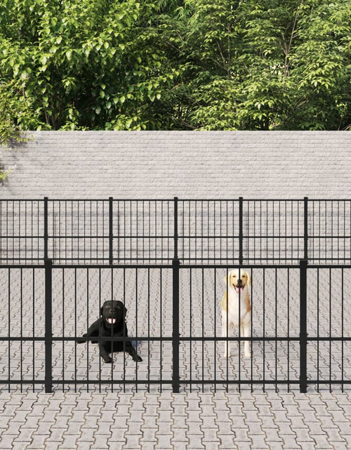 Încărcați imaginea în vizualizatorul Galerie, Padoc pentru câini de exterior, 75,27 m², oțel - Lando
