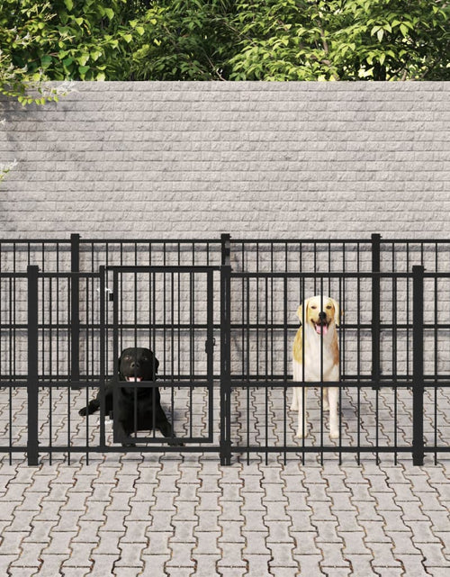 Încărcați imaginea în vizualizatorul Galerie, Padoc pentru câini de exterior, 11,26 m², oțel - Lando
