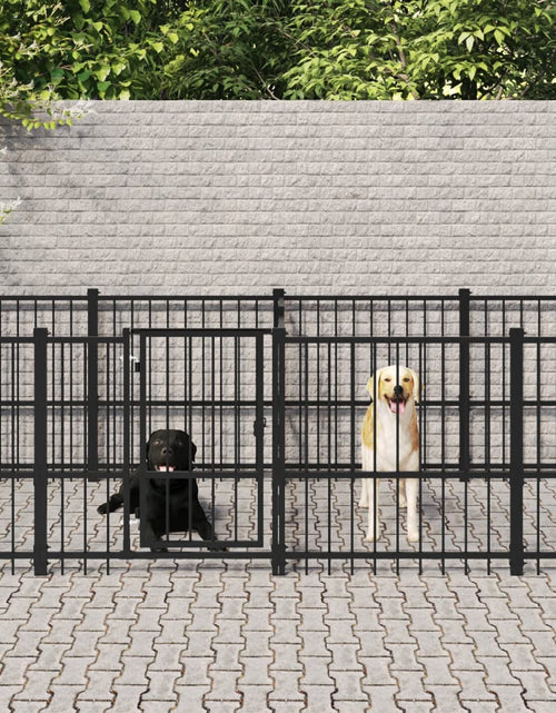 Загрузите изображение в средство просмотра галереи, Padoc pentru câini de exterior, 18,77 m², oțel - Lando
