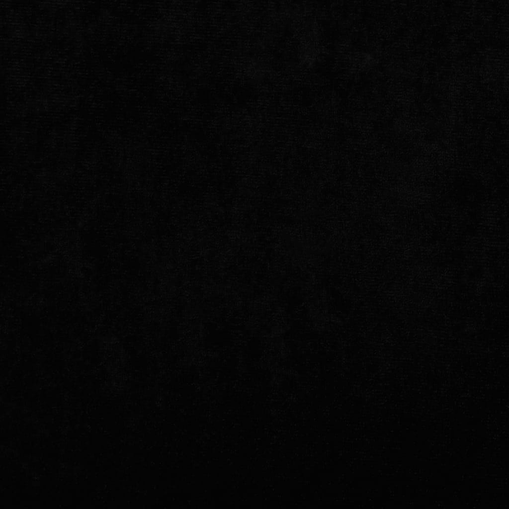 Pat de câini, negru, 90x53x30 cm, catifea - Lando