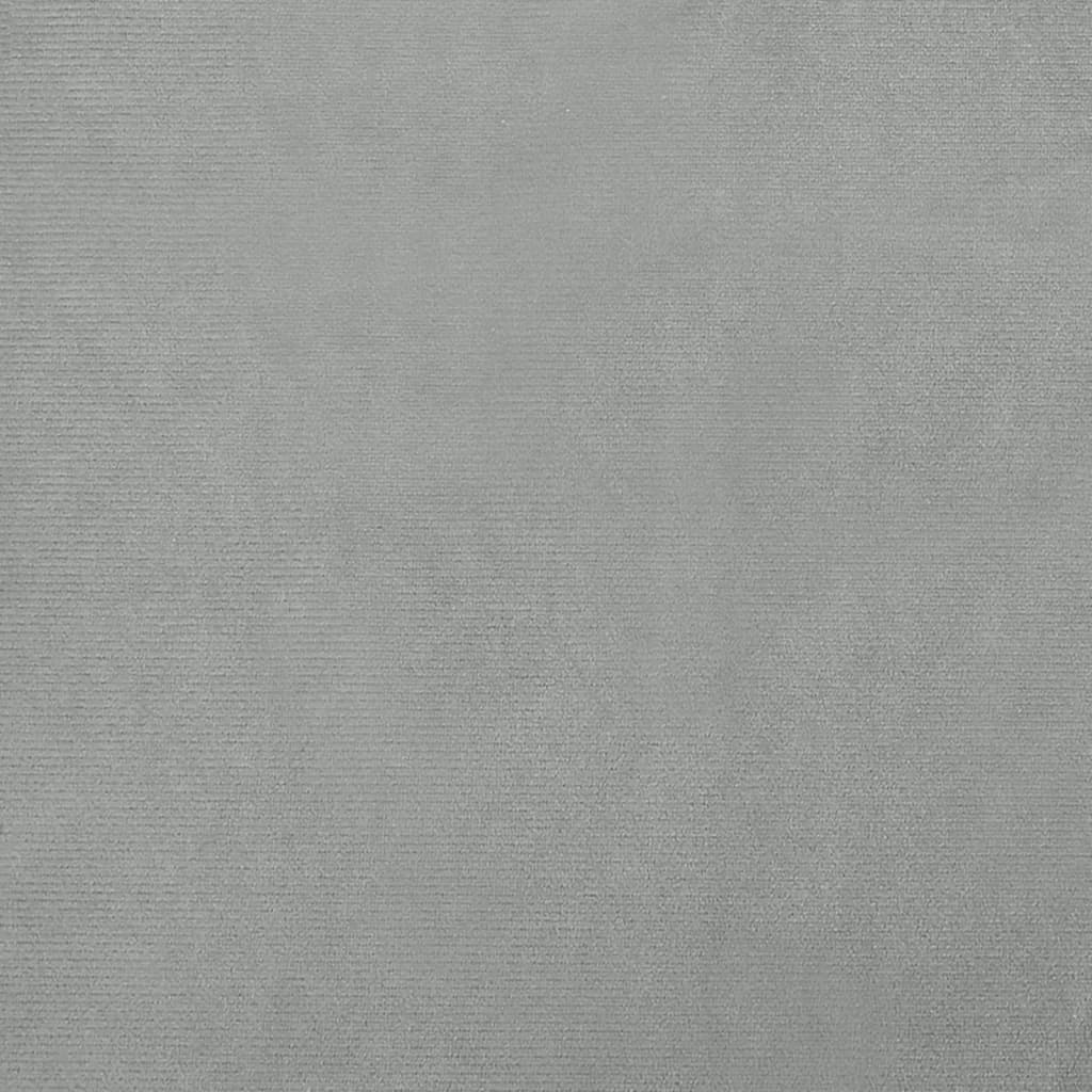 Pat de câini, gri deschis, 100x54x33 cm, catifea - Lando