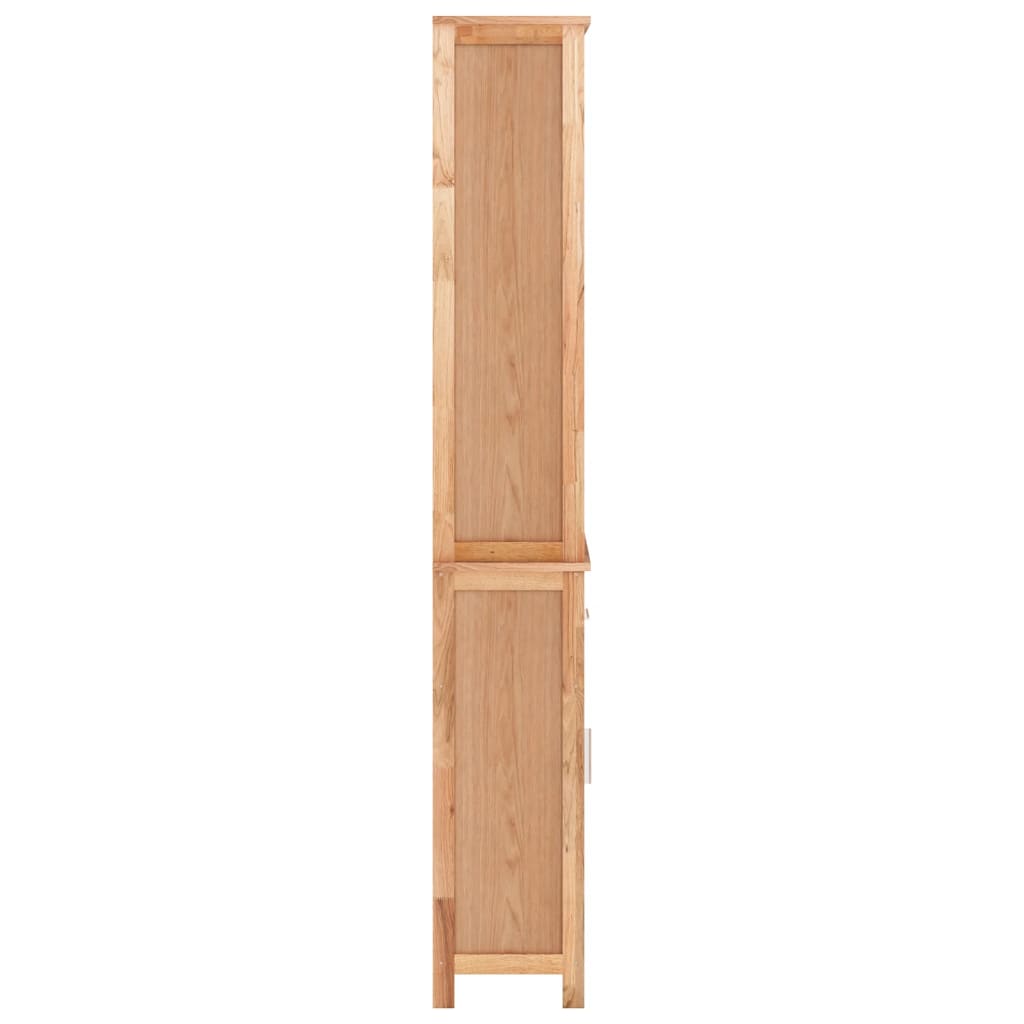 Dulap de baie, 42x29x182 cm, lemn masiv de nuc - Lando