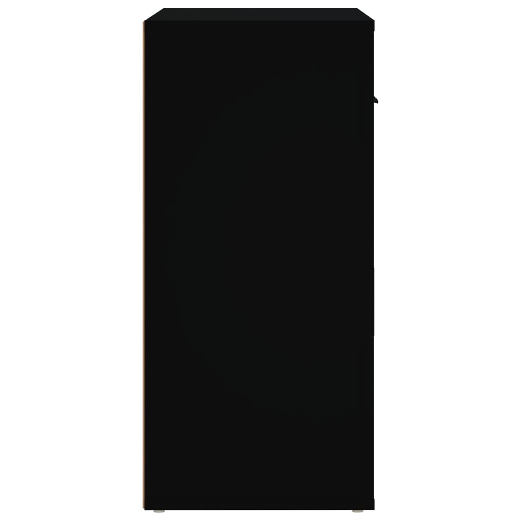 Servantă, negru, 80x33x70 cm, lemn prelucrat - Lando