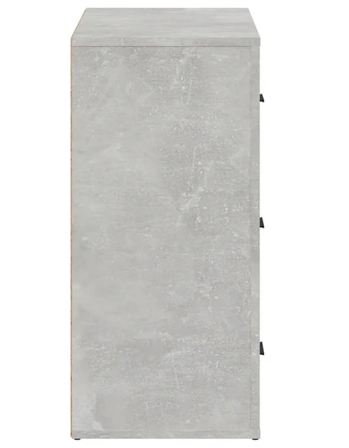 Încărcați imaginea în vizualizatorul Galerie, Servantă, gri beton, 80x33x70 cm, lemn prelucrat - Lando
