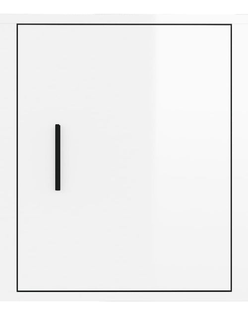 Încărcați imaginea în vizualizatorul Galerie, Noptiere, 2 buc., alb extralucios, 50x39x47 cm - Lando
