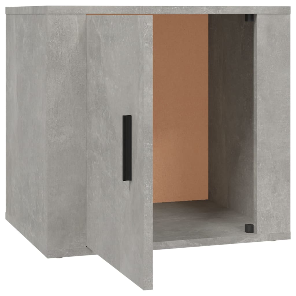 Noptieră, gri beton, 50x39x47 cm - Lando