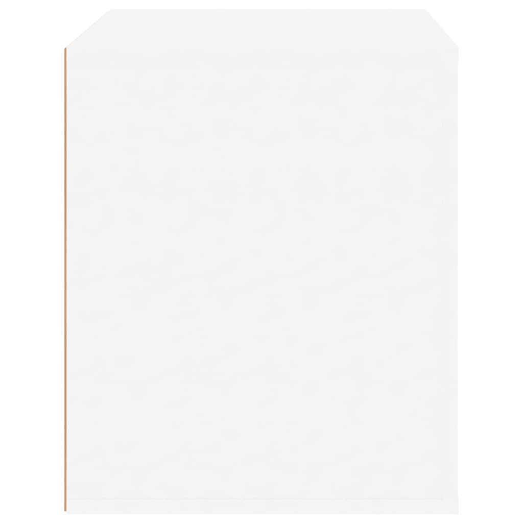 Noptieră, alb extralucios, 50x39x47 cm - Lando