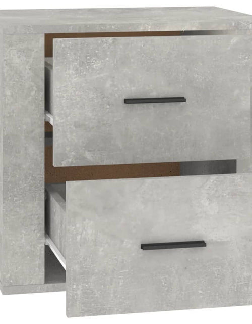 Încărcați imaginea în vizualizatorul Galerie, Noptieră, gri beton, 50x39x47 cm - Lando
