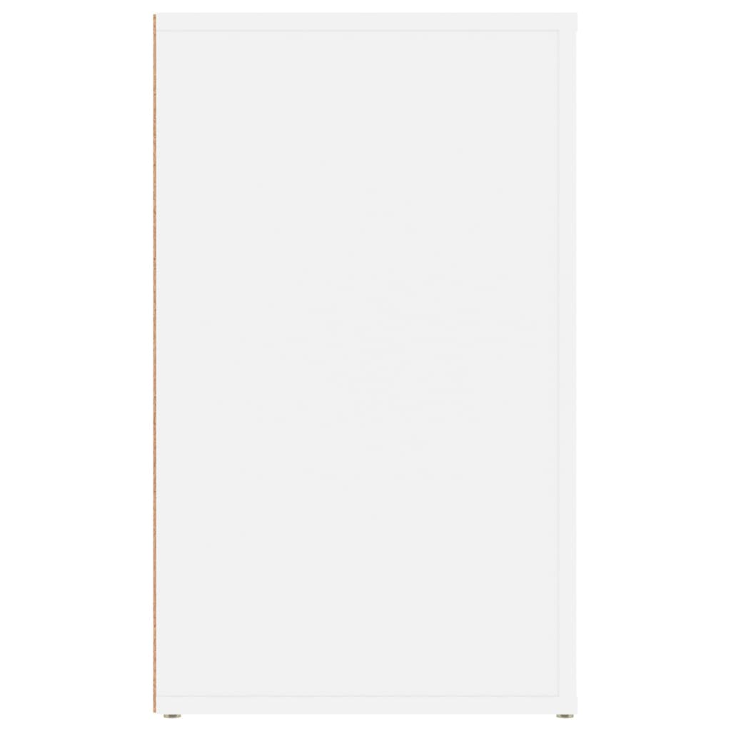 Noptieră, alb, 50x36x60 cm, lemn compozit - Lando