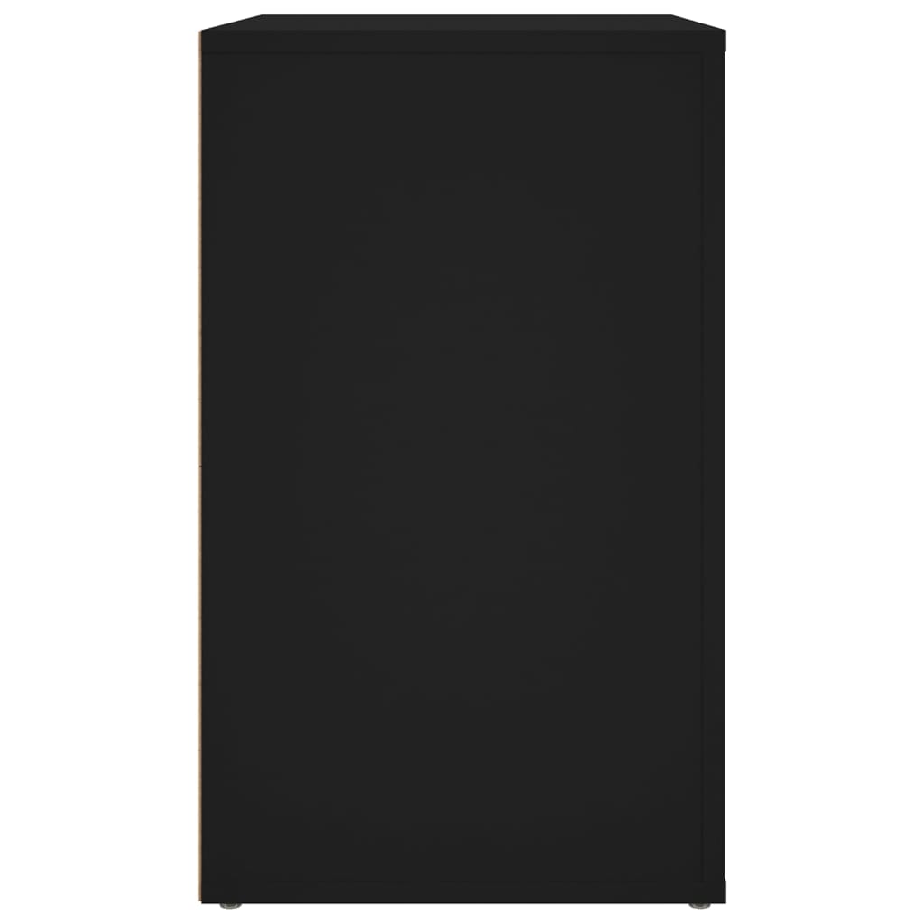 Noptieră, negru, 50x36x60 cm, lemn prelucrat - Lando