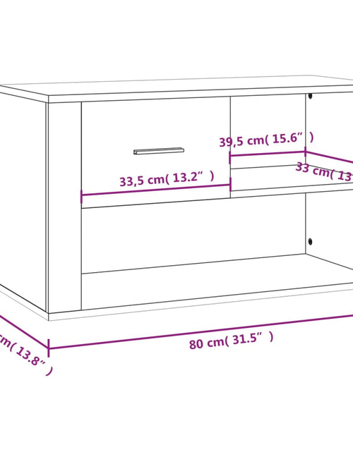 Загрузите изображение в средство просмотра галереи, Pantofar, alb, 80x35x45 cm, lemn compozit - Lando
