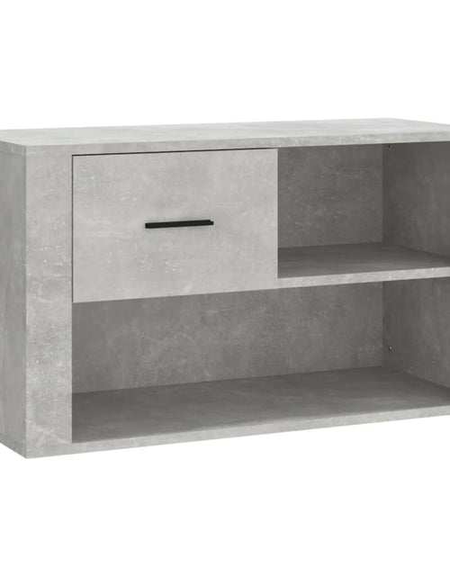 Încărcați imaginea în vizualizatorul Galerie, Pantofar, gri beton, 80x35x45 cm, lemn prelucrat - Lando
