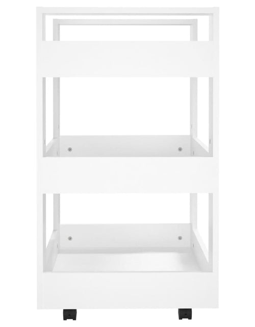Încărcați imaginea în vizualizatorul Galerie, Cărucior de birou, alb, 60x45x80 cm, lemn prelucrat - Lando
