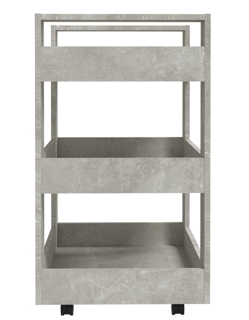 Încărcați imaginea în vizualizatorul Galerie, Cărucior de bucătărie gri beton 60x45x80 cm lemn prelucrat - Lando
