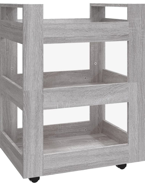 Încărcați imaginea în vizualizatorul Galerie, Cărucior de bucătărie, gri sonoma, 60x45x80 cm, lemn prelucrat - Lando
