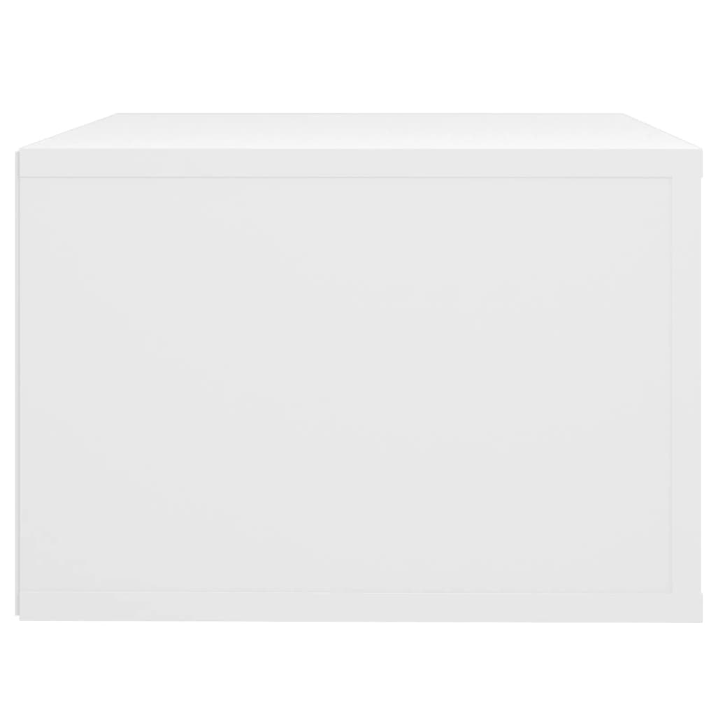 Noptieră de perete, alb, 50x36x25 cm - Lando