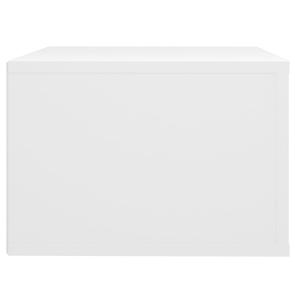 Noptiere de perete, 2 buc., alb, 50x36x25 cm - Lando