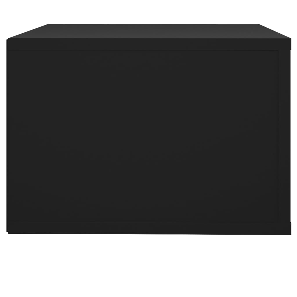 Noptiere de perete, 2 buc., negru, 50x36x25 cm - Lando